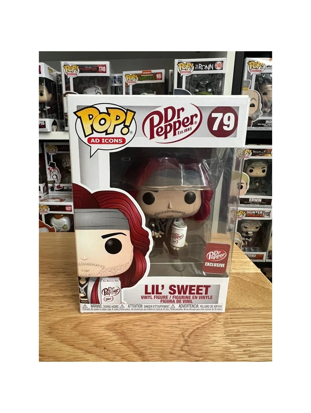 VAULTED EXCLUSIVE Lil' Sweet Funko Pop #79 Dr. Pepper Soda Coca-Cola Ad Icons
